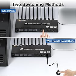 USB 3.0 KVM Switch HDMI 4 Port Support 4K@60Hz