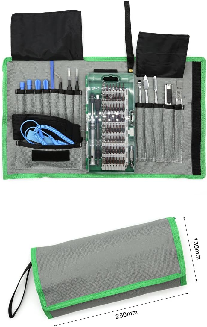 Premium High Performance, Professional 76 in 1 Pro-Tech Tool Kit, Electronics Repair Tool Kit for iPhone 7/ Cell Phone/ iPad/ Tablet/ PC/ MacBook and Other Electronics Devices