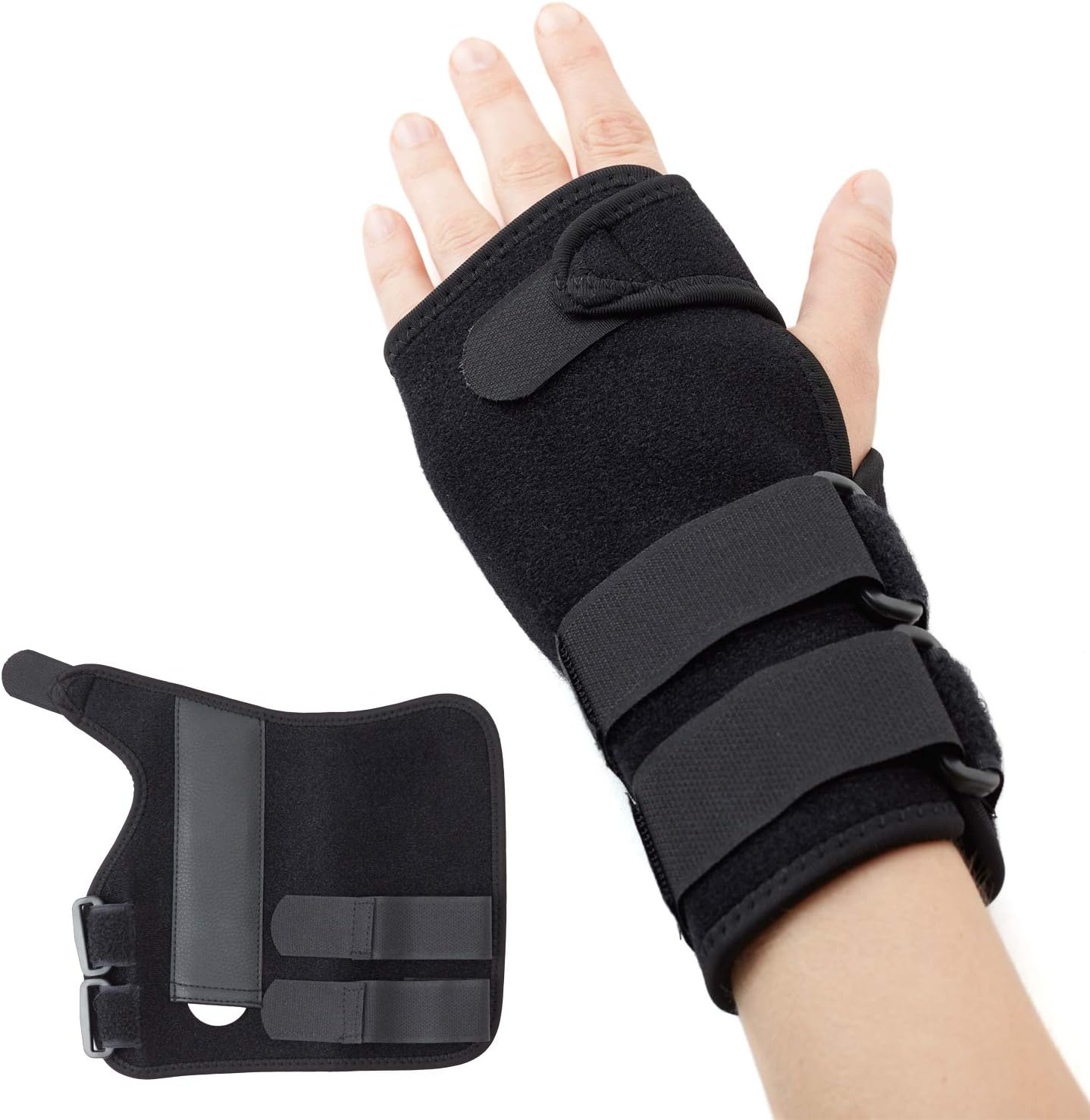 Compression Hand Support Maeve Hand and Wrist Compression Support Brace (Black) Long, Adjustable ...