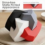 eSUN Upgraded Matte PLA Filament 1.75mm 4 Spools 1kg Each Deep Black White Grey view 5