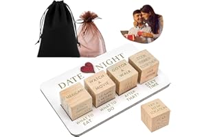REDROKO Date Night Dice - Fun Decision Dice & Couple Games for Date Ideas, Activities, & Food - Ideal for Valentine's Day, Anniversaries, or Birthday Gifts - Flirty & Romantic Game for Couples and Adults