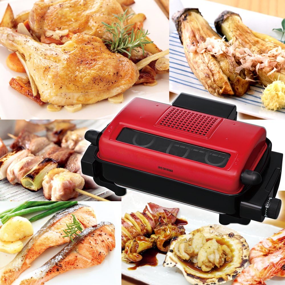 Amazon アイリスオーヤマ マルチロースター レッド Emt 1101 R アイリスオーヤマ Iris Ohyama ホーム キッチン