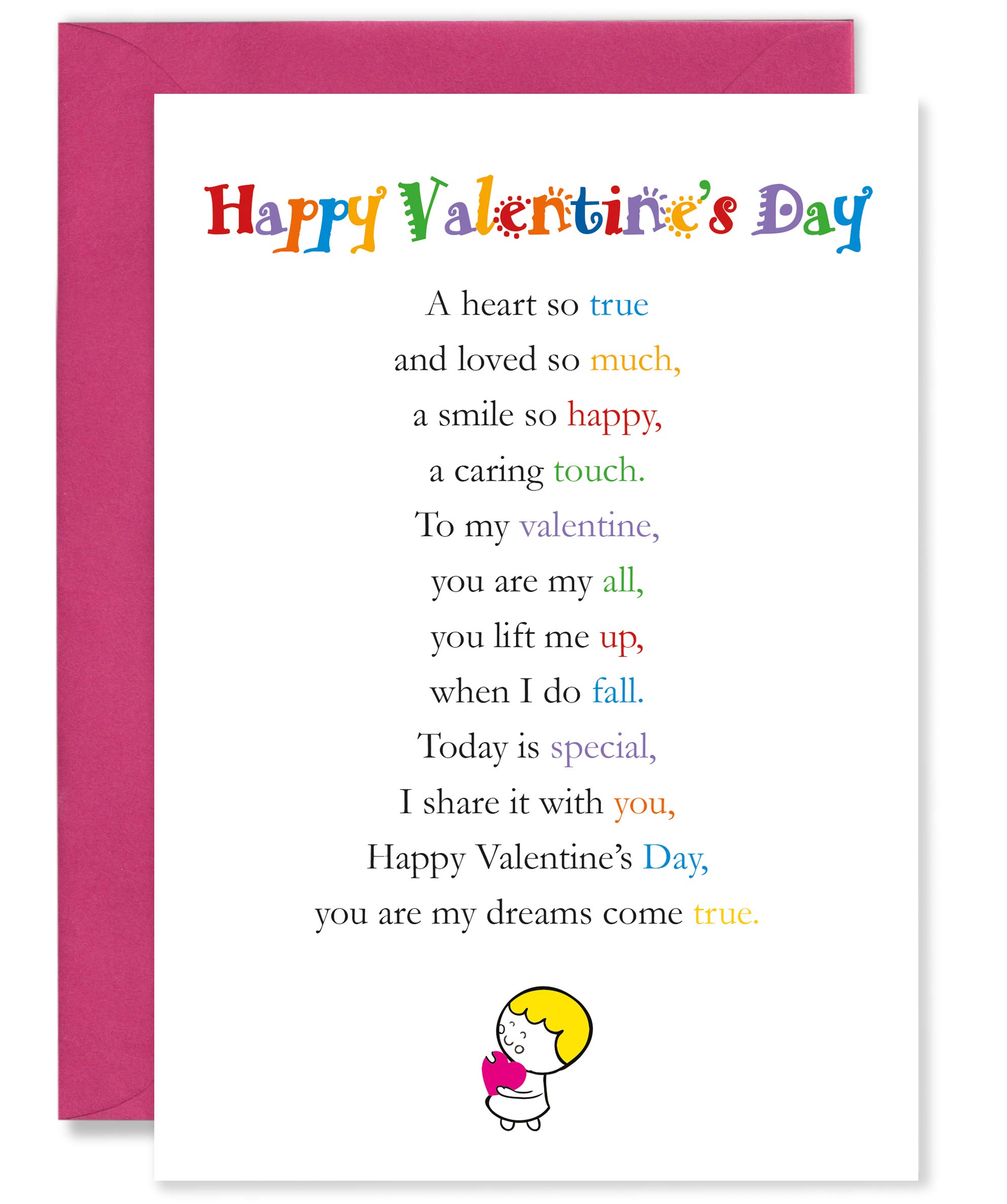 Clarabelle Cards - Happy Valentine's Day Greetings Card for Her | Wife | Girlfriend | Partner | Friend | Fiance sold by Card Candy