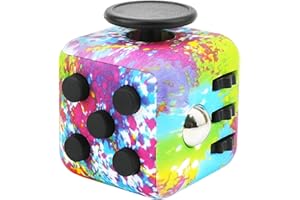 ZCOINS Fidget Cube with 6 Sides Stress Relief Fiddle Toys Fidget Toys for Adults and Teens -Colorful