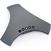 RayBit Conference Speaker and Microphone - Bluetooth Speakerphone with Daisy Chain, AI Noise Cancellation, Voice Enhancement, Support Wireless Dongle, USB Connection, Compatible with All Meeting Rooms