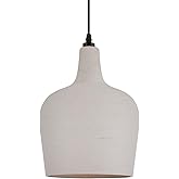 ELYCCUPA Large Hammered Glass Rattan Pendant Light Boho 1 Light Single Dome Pendant Lighting Fixtures for Kitchen Island Dini