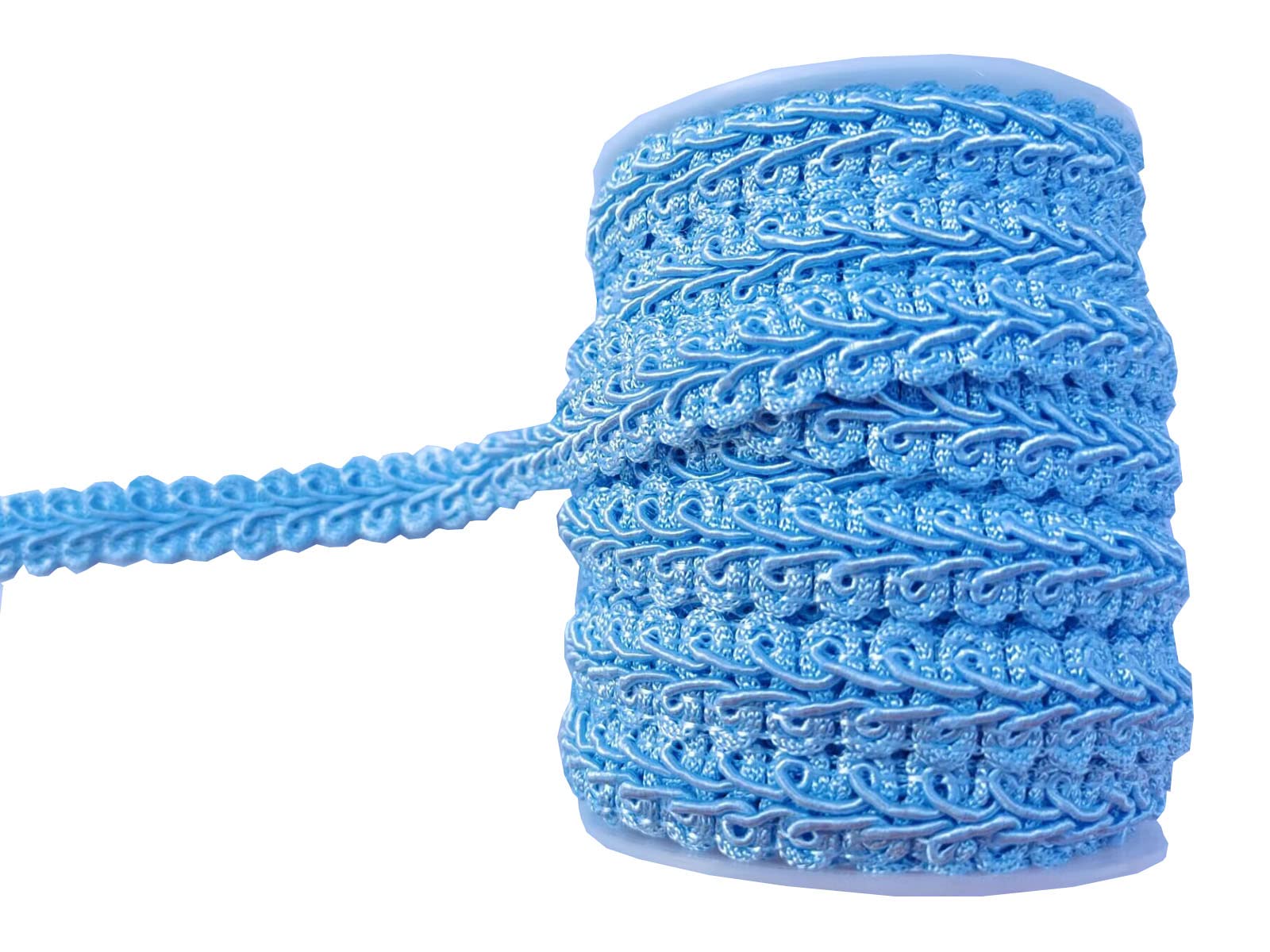 Photo 1 of 1/2 Inch Gimp Braid Trim 15 Yards for Upholstery Costume DIY Crafts(Light Blue 1041)