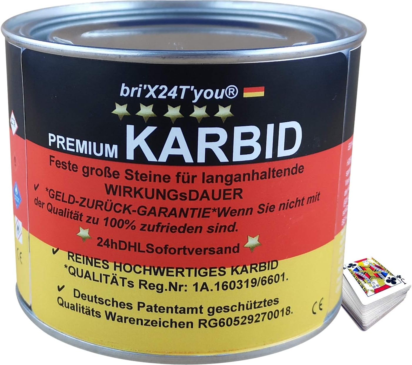 bri'X24T'you® KARBID**NEU** 0,500KG +Premium KARBID (AGRAR1Abfl.Ql.Rg.180719K 22-34) Alt Bewährt und sehr Ergiebig (1x 0,500KG)