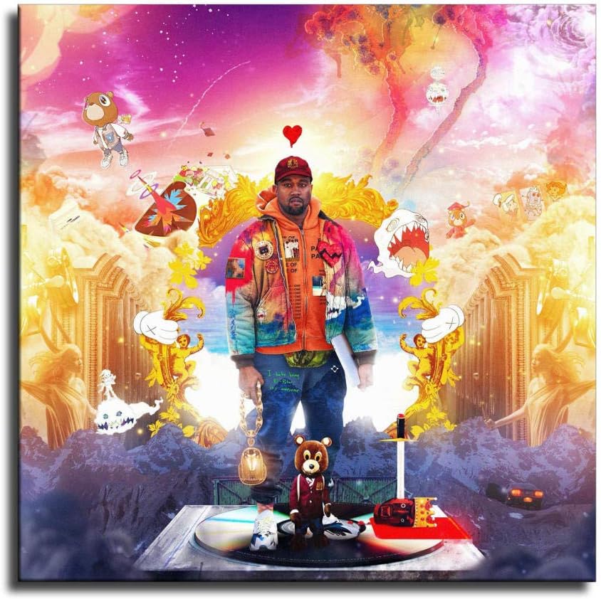 Amazon Com Kanye West Album Art Canvas Art Poster And Wall Art Picture Print Modern Family Bedroom Decor Posters Posters Prints