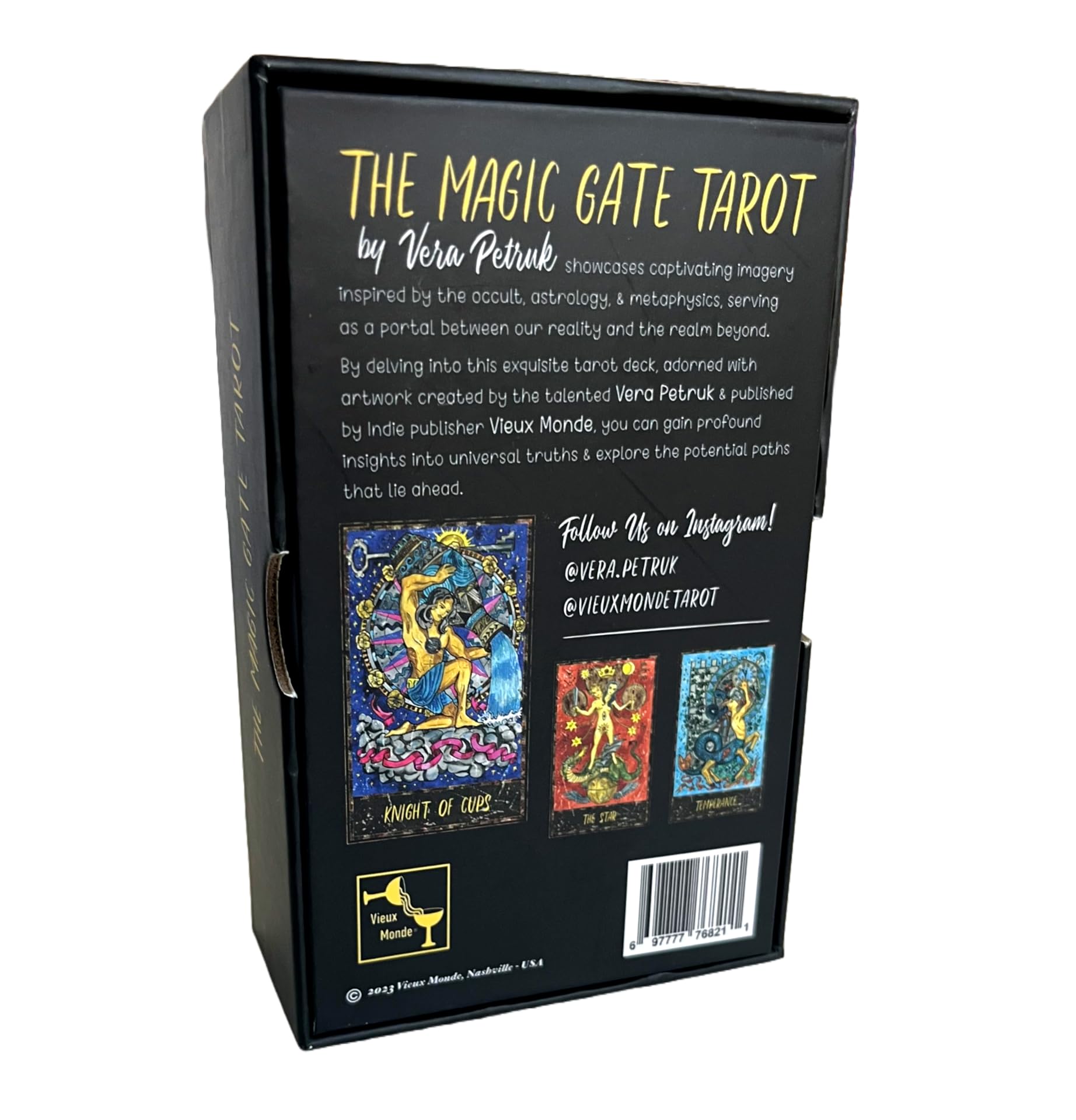 The Magic Gate Tarot by Vera Petruk | Made in USA | Oversized Cards (3x5 inches) | Gilded Edges | Properly Licensed to Support The Artist | with Guidebook