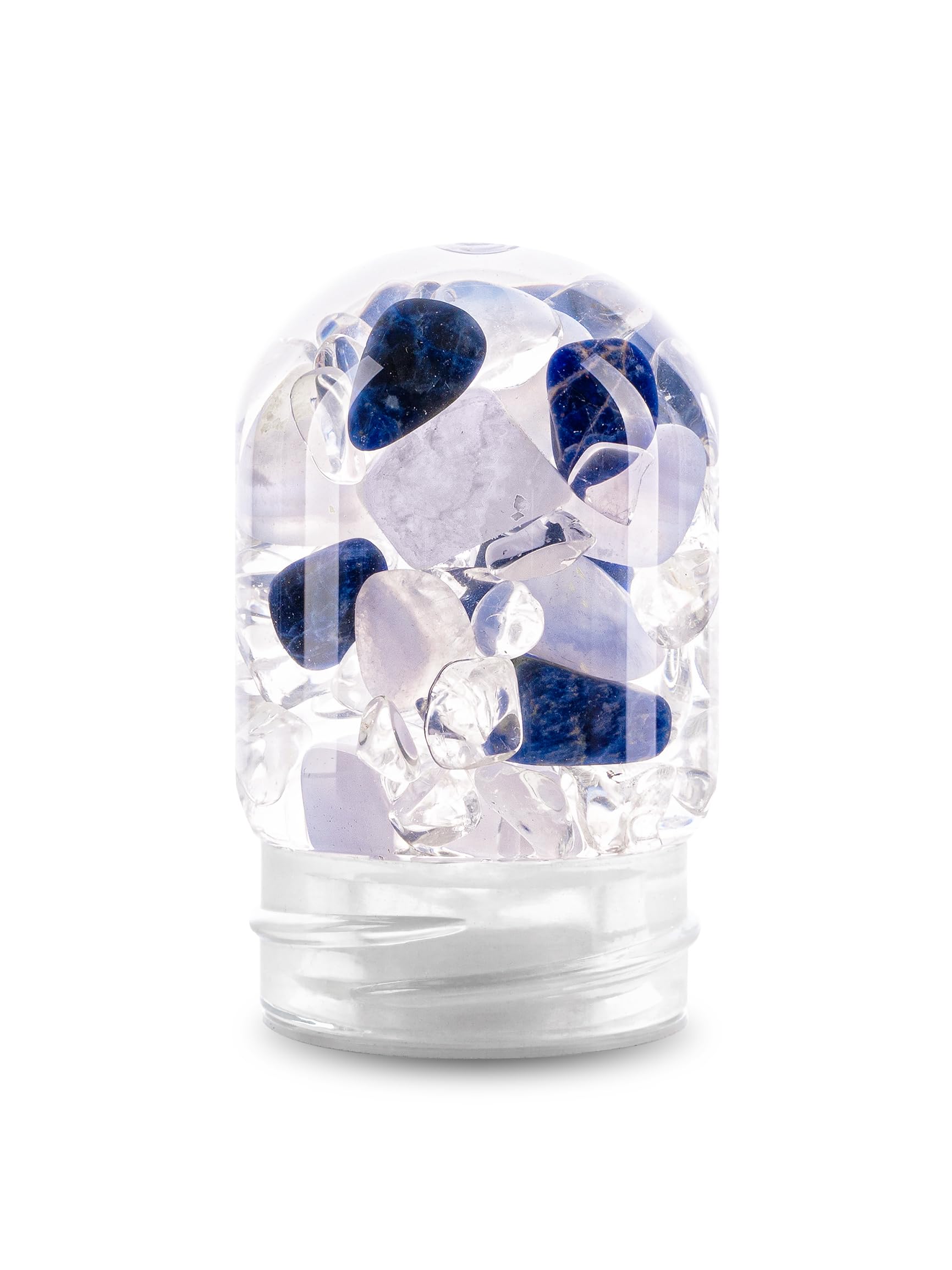 VitaJuwel GemPod Balance | Crystal Insert for VitaJuwel Bottles & Carafes with Sodalite, Chalcedony & Clear Quartz - Inner Peace, Reflection & Meditation