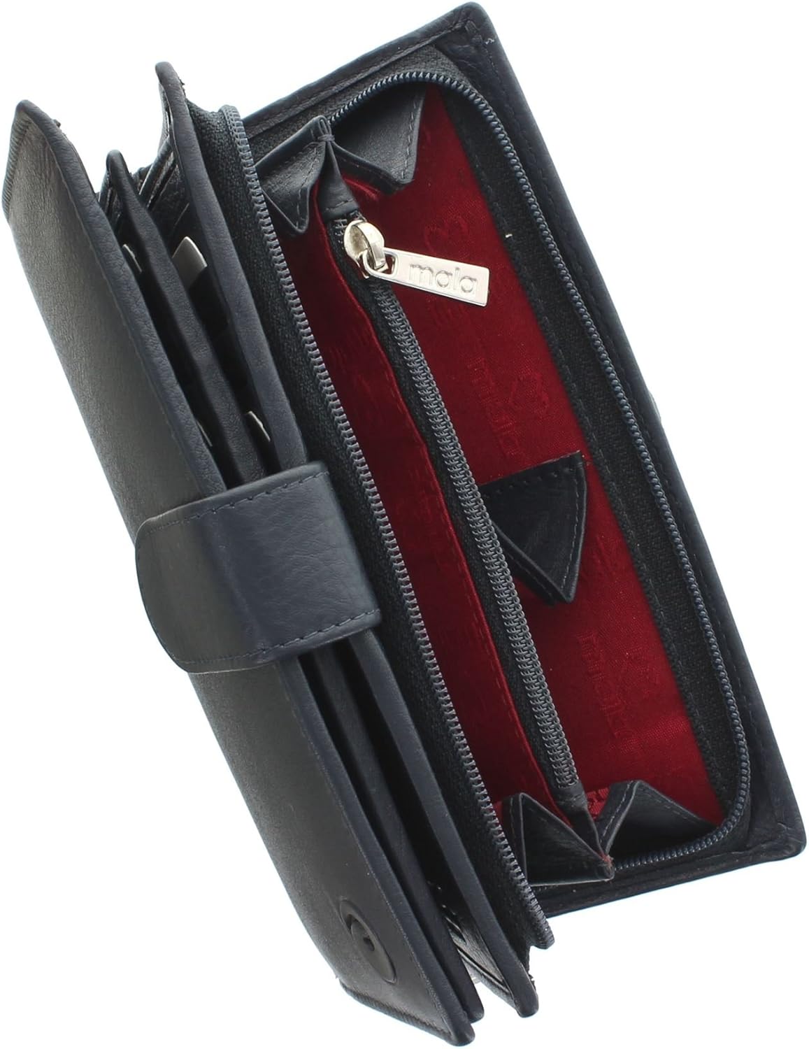 Mala Leather Origin Collection Leather Purse with RFID Protection 3178_5 Navy - Image 3