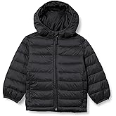 Amazon Essentials Boys and Toddlers' Lightweight Water-Resistant Packable Hooded Puffer Jacket, Insulated