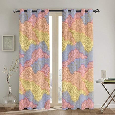 Amazon Co Jp 美しい 夕焼け 雲 カーテン おしゃれ 室内装飾 1級遮光カーテン パンチカーテン ポールを着用カーテン 防音 防寒 遮光 断熱 Uvカット 洗える 厚手 高級感 遮光カーテン 簡単インストール ドレープカーテン レースカーテン 幅132cm高さ213cm 2枚 ホーム