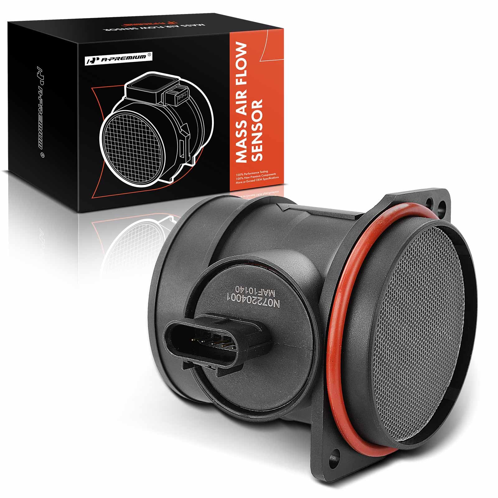 Photo 1 of A-Premium Mass Air Flow Sensor Meter [5-Pins] Compatible with Hyundai Azera Entourage Genesis Santa Fe Sonata Veracruz & Kia Amanti Borrego Magentis, Replace# 281103C100, 281643C100