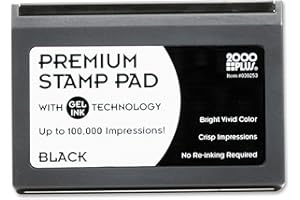 Cosco 2000 Plus® Gel Stamp Pad, 2-3/4" x 4-1/4", Black (030253)