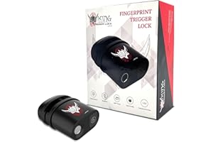 AYIN Viking Biometric Trigger Lock, Biometric Fingerprint Gun Trigger Lock with LCD Screen, New 2023 Model, Weather & Dust Resistant IP54, Fits Most Modern Firearms