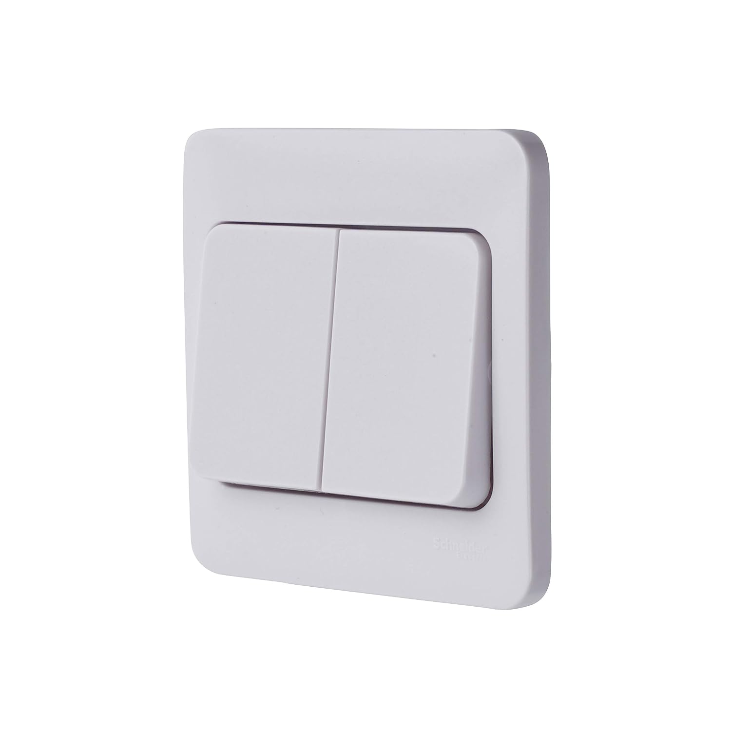 Schneider Electric Lisse Moulded - Double Wide Rocker 2 Way Light Switch, 10AX, GGBL1022W, White, 2 Gangs Pack of 10 - Image 3