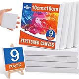 ISLAND 9Pcs Mini Stretched Canvas 4x4 inch 100% Cotton view 1