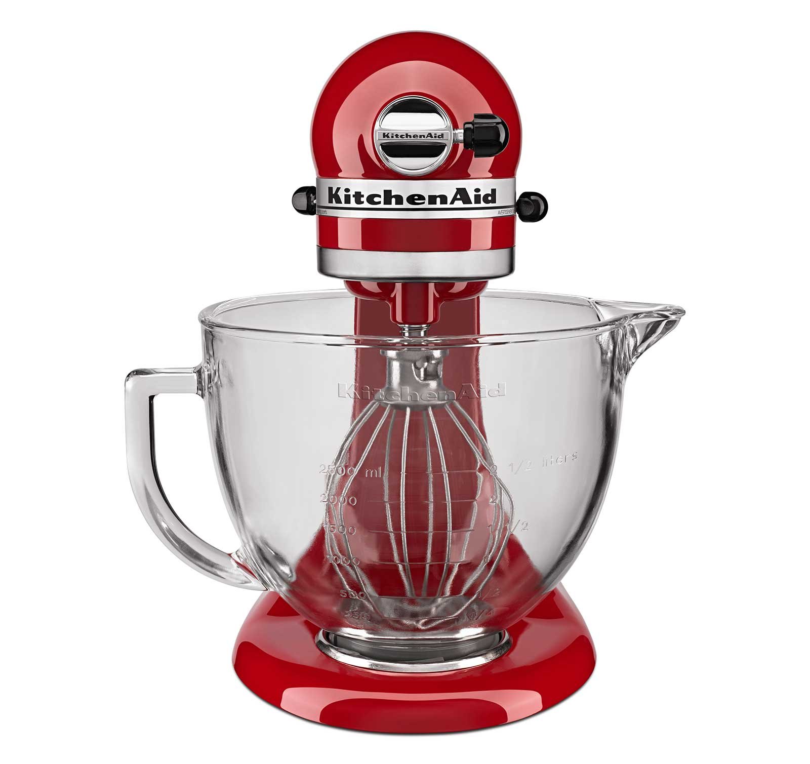 KitchenAid KSM105GBCER 5Qt. TiltHead Stand Mixer with Glass Bowl and