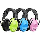 Dr.meter Ear Muffs for Noise Reduction: 27.4SNR Noise Cancelling Headphones for Kids Adults, EM100 Adjustable Hearing Protection Earmuffs for Monster Jam, Autism Sensory, Concerts, Fireworks- 3PACK