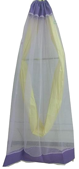 SUSI Mosquito Net for Baby Cradle/Jhula/Swing with Zip Opening for 0 to 3 Years (Lavender)