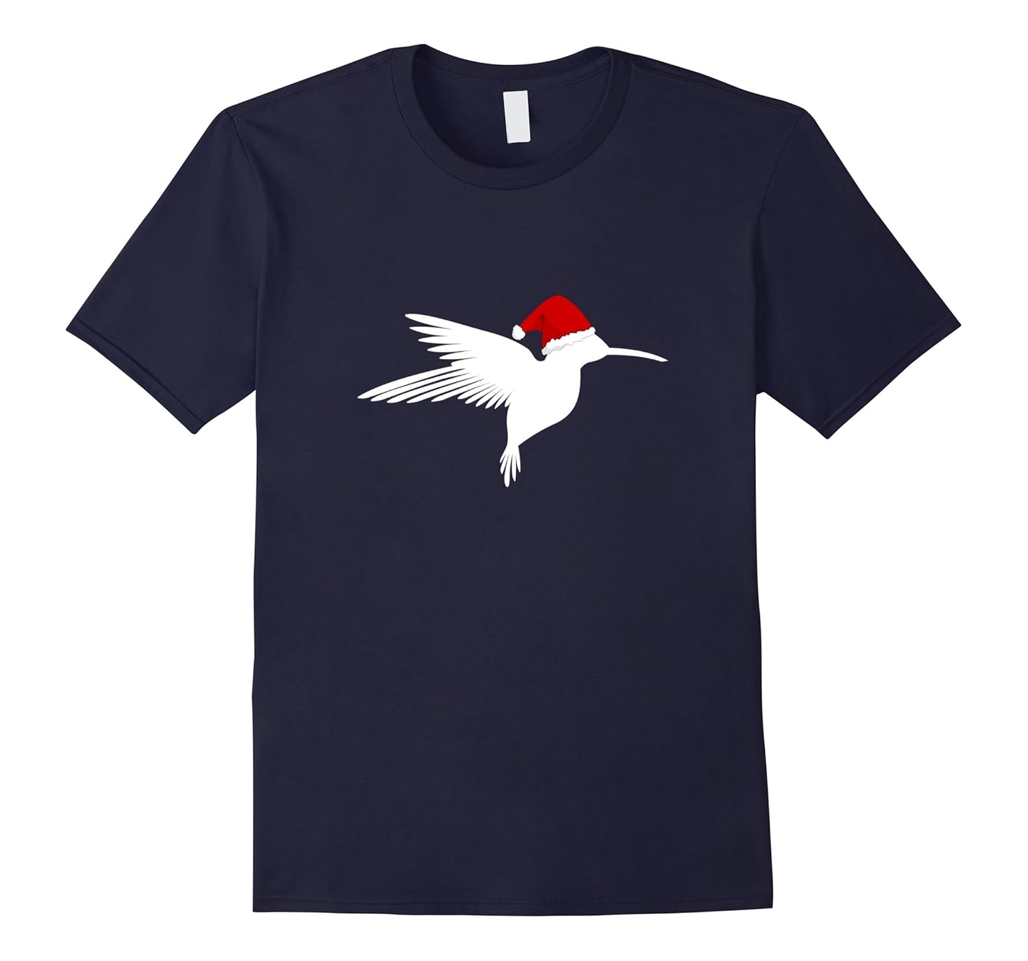 Christmas Hummingbird Shirt Santa Hat Bird Lover Tee-ANZ