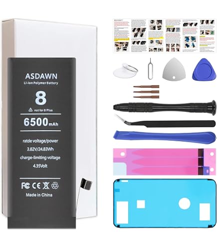 Amazon.com: Battery for iPhone 8, [7300mAh](2025 New Version) New