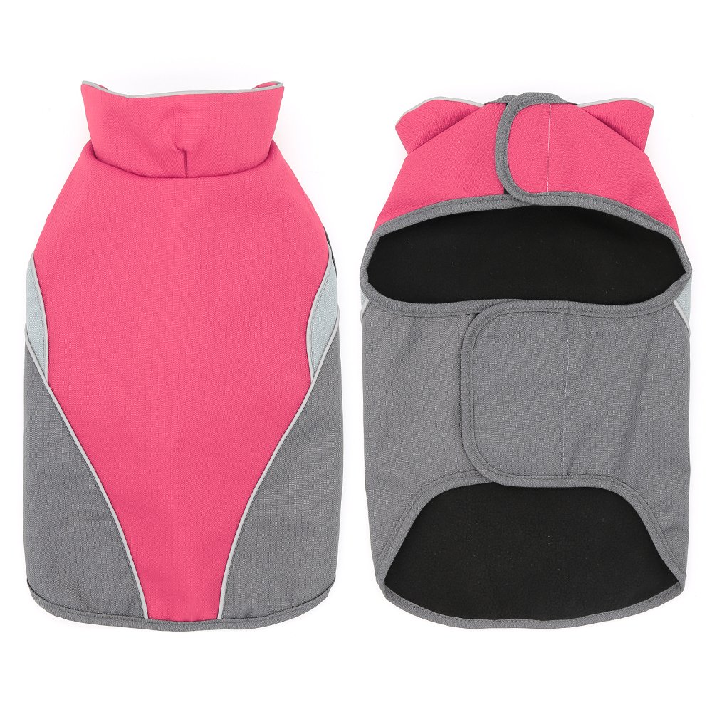 Dog Clothes Pet Clothes Spring&Autumn Clothing Pet Thickened Cold Suit Dog Waterproof Outdoor Poncho Ski Clothes (S M L XL 2XL 3XL) (XXL, Pink)