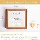 Fosse Living Sweet Clementine Wax Melts 16pc Vegan Natural UK Handmade view 5