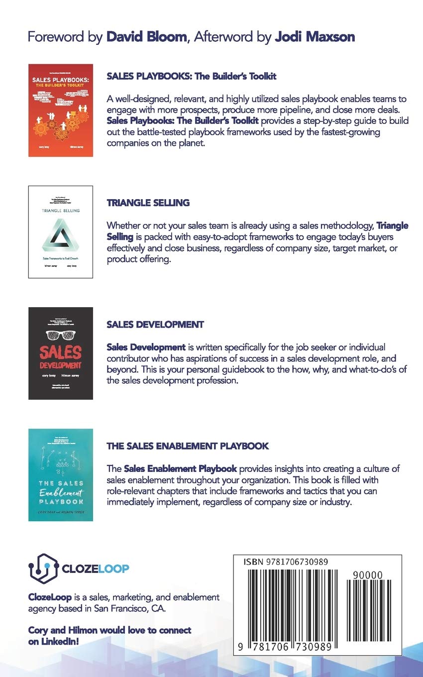 Hiring Onboarding And Ramping Salespeople The T E A M Framework Bray Cory Sorey Hilmon Bloom David Maxson Jodi 9781706730989 Amazon Com Books