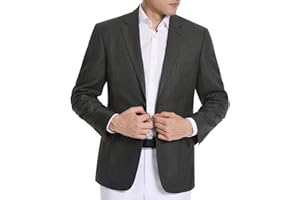 P&L Men's Classic Fit Houndstooth Blazer Sport Coat 2 Button Casual Jacket for Business, Party & Travel