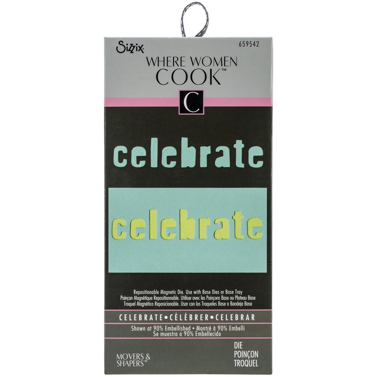 Sizzix 659542 Celebrate Movers/Shapers Die