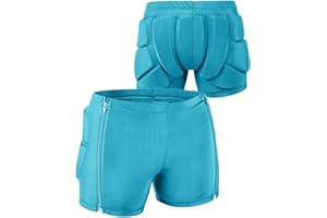 DBAOXIAOMU Kids Zip-on Zip-Off Padded Shorts for Snowboard Ski Figure Skating, Children Youth 3D HIPS Pants Proteciton for Tailbone&Butt