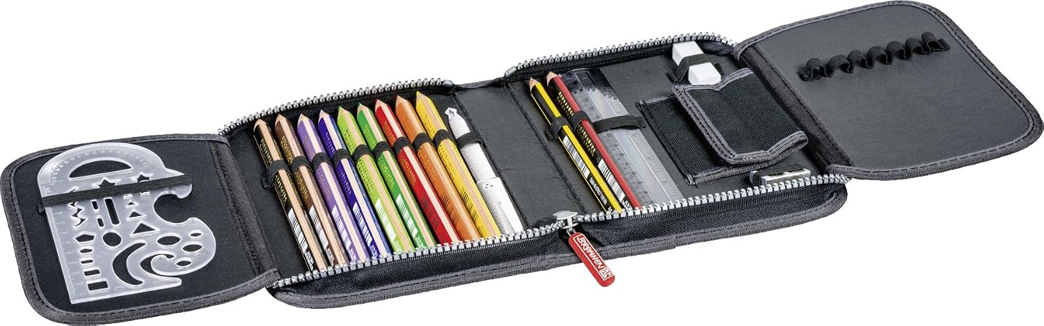 BRUNNEN Pencil Case, Black, 19.5 x 13.5 x 3.5 cm - Image 4