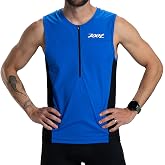 Zoot Men's Core Tri Tank | Performance Triathlon Race Tank Top; UPF 50+ Fabric; Rear Pockets; Mesh Panels; &amp; Cam Lock Zipper