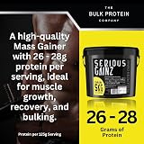 The Bulk Protein Company Serious Gainz Mass Gainer Banana 5 kg view 3