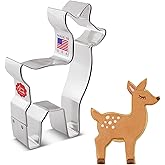 Ann Clark Cute Deer Cookie Cutter 4-1/4" Made in USA