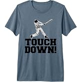 Baseball Touchdown Funny Sarcastic Baseball Touchdown Premium Tri-Blend T-Shirt