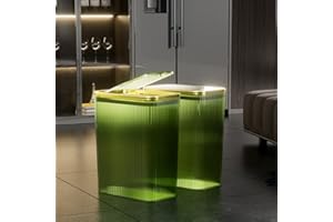 TODAYGO Green Bathroom Trash Can 2.6G: Dog Proof Wastebasket,Kitchen Storage Basket with Lid & Girls Decor (Fashion Women Gift)