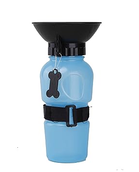 Futurekart Outdoor Portable Dog Water Bottle/Drinking Cup for Pets (Blue, 500 ml)