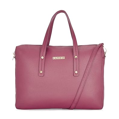 Caprese Gilda Womens Satchel (Deep Red)