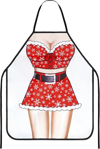 TOPWAYS Funny BBQ Apron for Men & Women - Novelty Cooking Gift