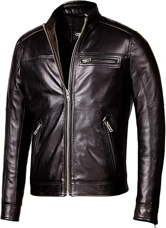 men's genuine leather blazers