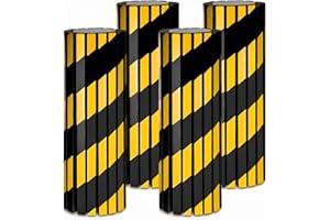 Elsjoy 4 Pack Garage Wall Protector, Foam Corner Guard Garage Bumper, Reflective Wall Edge Protector, Yellow, Black, EVA Foam