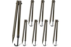 Sadnyy 3/6/8 Pcs Tree Stand Bow Hanger 23 Inch Hunting Accessories for Archery Tree Stand Hunting Bow Holder Multi Purpose for Outdoors Sports