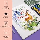 ISLAND Watercolour Paper A3 Pad 300gsm 30 Sheets Cold Pressed view 2