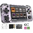 RG35XX H Retro Handheld Game with Linux System, 3.5 Inch IPS Screen Built-in 64G TF Card 5528 Games Support TV Output 5G WiFi Bluetooth 4.2 (Purple-New)