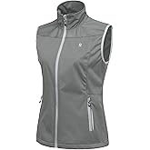 Little Donkey Andy Women's Lightweight Softshell Vest, Windproof Sleeveless Jacket for Running Hiking Travel