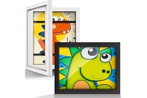 Artfeel 2-Pack 8.5x11 Kids Art Frames,Front Opening Kids Artwork Frames Changeable Child Artwork Picture Display,Children Storage Frame for Wall,Holds 50pcs Drawings,Craft,Art Project,Schoolwork.